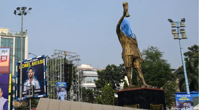 Messi inaugurará estatua de 21 metros de sí mismo en India