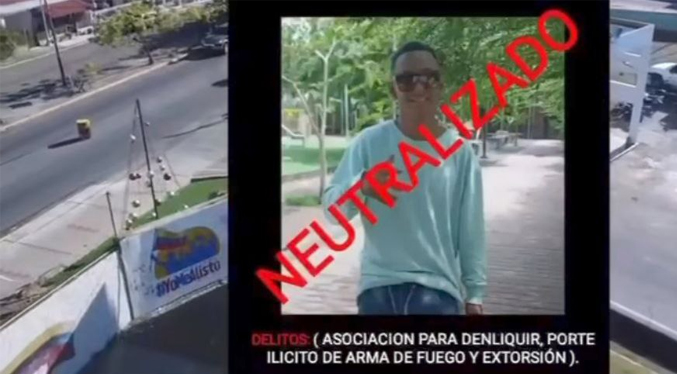 Cae un miembro de la banda de Yeico Masacre en enfrentamiento con la FANB en Santa Rita