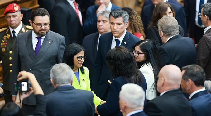 La presidenta de Venezuela presenta el informe de gestión en nombre de Maduro