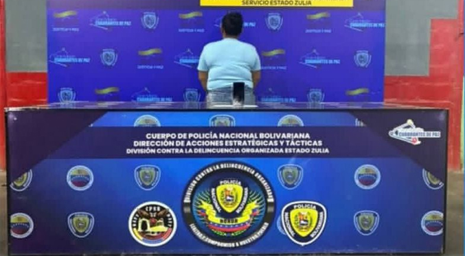 Presa por extorsión en Zulia