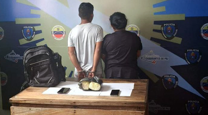 Presa una pareja con dos panelas de droga en Machiques