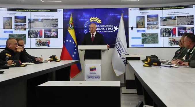 Cabello reporta la detención de seis personas en Zulia con más de 50 kilos de drogas
