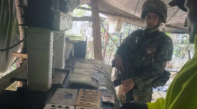 Destruyen un laboratorio y decomisan media tonelada de cocaína del ELN en el Catatumbo