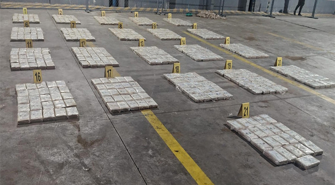 Guatemala incauta casi tres toneladas de cocaína en contenedores procedentes de Costa Rica