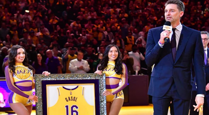 La NBA rinde homenaje a Pau Gasol en Londres