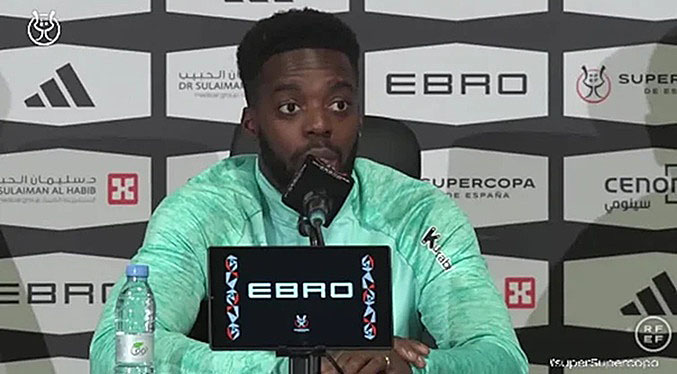Iñaki Williams: «Somos los menos favoritos, pero ya ganamos una Supercopa al Madrid y al Barça»