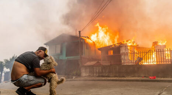 Incendios sin control en el sur de Chile dejan 19 fallecidos y miles de evacuados