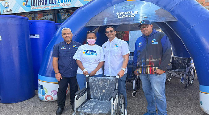 Lotería del Zulia impulsa el bienestar entregando ayudas técnicas
