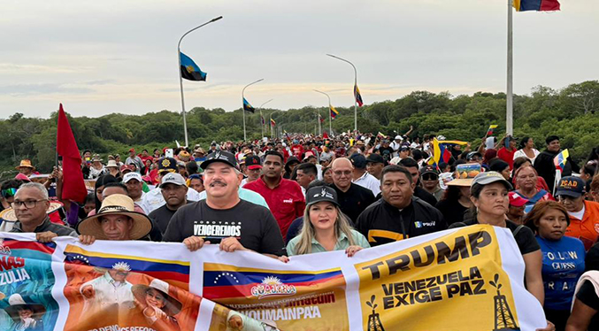 Pueblo de la Guajira venezolana marcha para exigir liberación del presidente Maduro