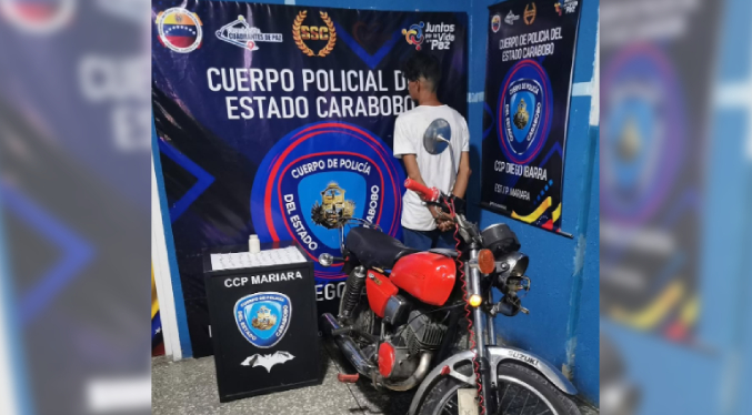 Policía Regional captura a hombre con 53 envoltorios de droga en Mariara