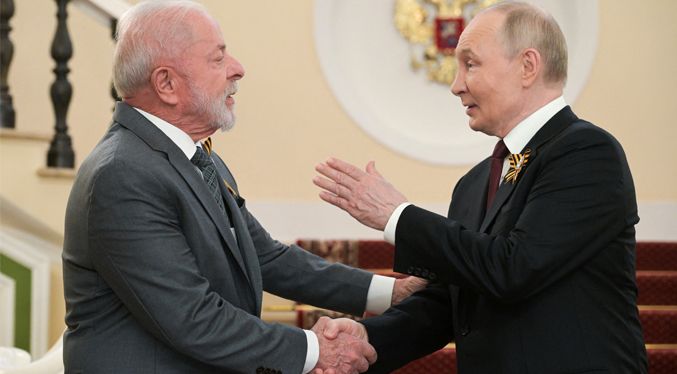 Putin y Lula destacan la necesidad de que garanticen soberanía e intereses de Venezuela