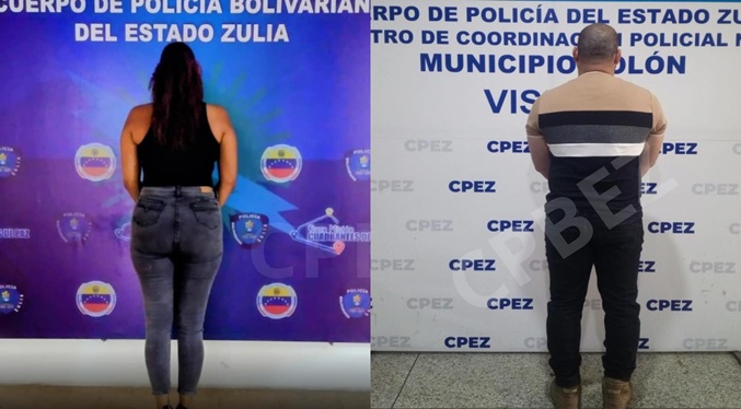 Capturan en Sur del Lago a dos requeridos por varios delitos