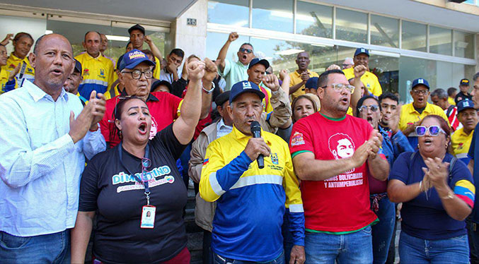 Trabajadores de la Alcaldía de Maracaibo exige liberación del presidente Maduro y la primera dama