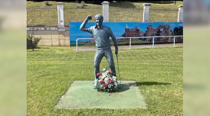 Desaparece una estatua del gran golfista español Seve Ballesteros