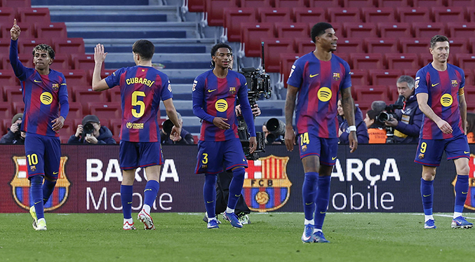 Lewandowski, Lamine Yamal y Marc Bernal deshacen el lío del Mallorca