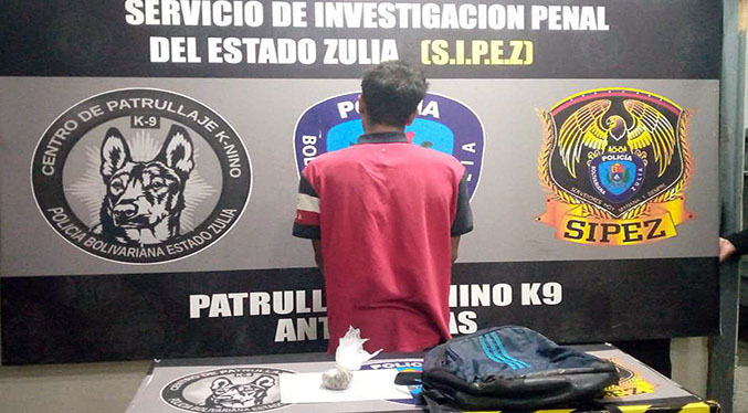 Lo aprehenden con marihuana en Maracaibo