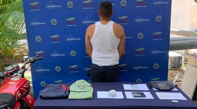 Aprehenden a falso policía con sustancias estupefacientes