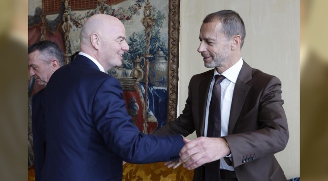 Infantino y Ceferin califican acuerdo para acabar la Superliga como victoria del fútbol