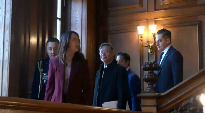 Gustavo Petro está en la Casa Blanca para una reunión con Trump