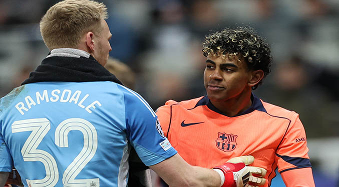 Lamine Yamal, de penalti en el 96, salva al Barcelona