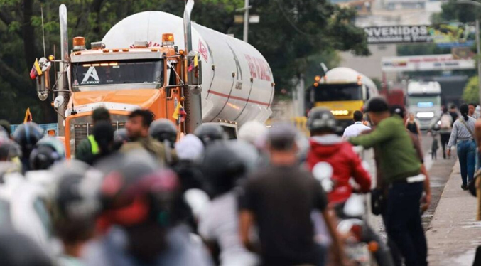 Llegan a Colombia los primeros camiones con gas licuado desde Venezuela