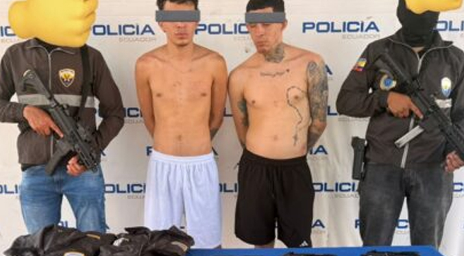 Detienen a dos venezolanos vinculados al Tren de Aragua en Ecuador