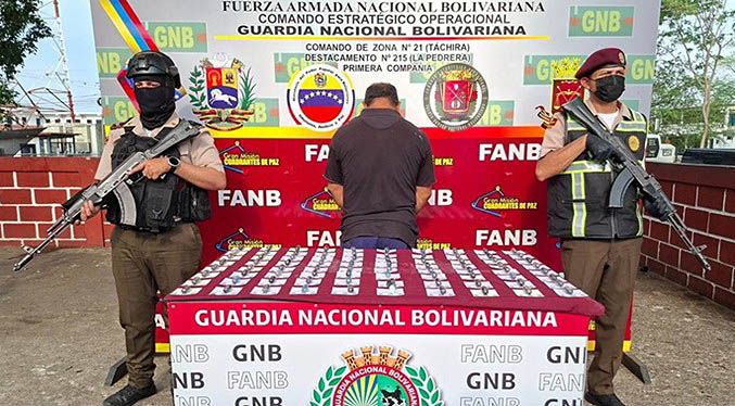 Funcionarios de la FANB decomisaron 80 dediles de cocaína en San Cristóbal