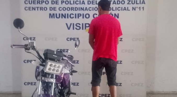 Preso por ejecutar maniobras peligrosas en una moto en Santa Bárbara