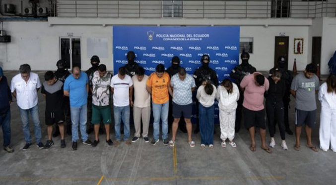 Operativo en Ecuador desmantela a una red de narcos con nexos en Europa