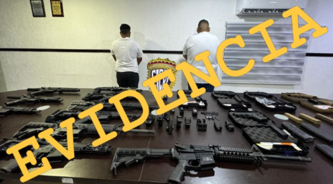 Dos traficantes de armas fueron detenidos por el Cicpc en Aragua