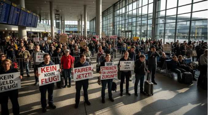 Huelga en aeropuerto de Berlín afecta a 57 mil pasajeros