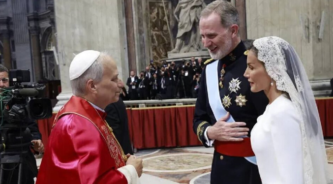 Reyes de España sostendrán reunión el viernes con el papa León XIV