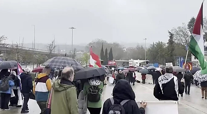 Más de mil personas protestan en Lisboa contra los ataques de EEUU e Israel a Irán
