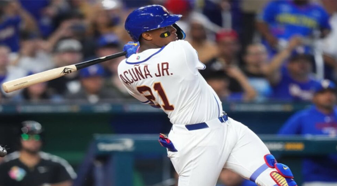 Acuña comanda el tercer triunfo de Venezuela en el Clásico Mundial