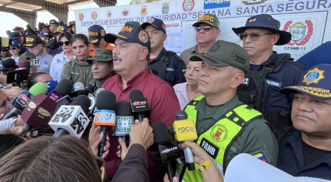 Zulia tendrá 12 mil funcionarios desplegados en el operativo Semana Santa Segura 2026