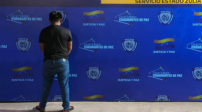Aprehenden a solicitado por los tribunales del estado Zulia