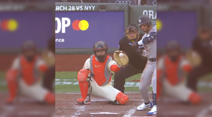 El panameño José Caballero de Yankees pierde el primer desafío robótico de bolas y strikes