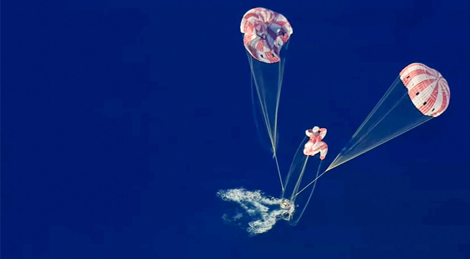 Artemis II finalmente llega a la Tierra tras amerizaje exitoso en el Pacífico