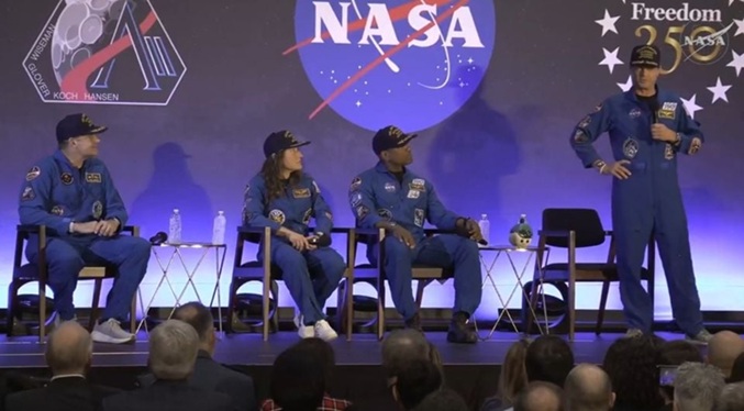 Los astronautas de Artemis II destacan su unión y aprecio por la Tierra entre aplausos