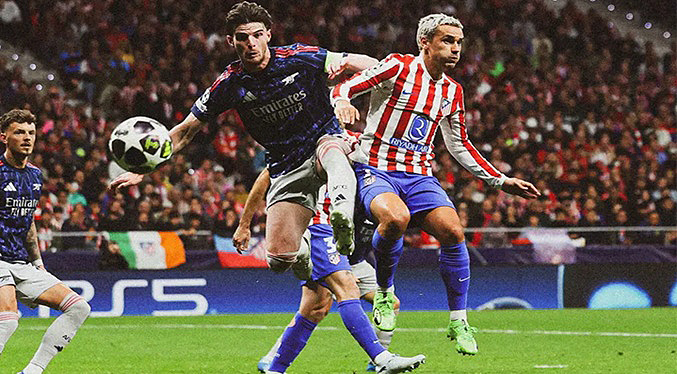 Atlético de Madrid y Arsenal empatan con carácter y la eliminatoria queda en vilo