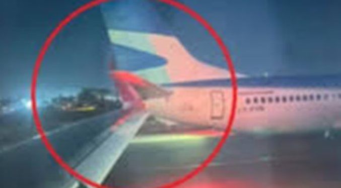 Un avión chileno y otro argentino chocaron en el aeropuerto de Santiago