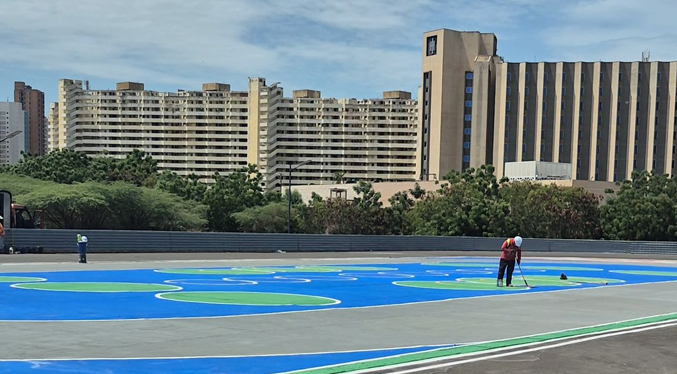 En un 90 % de ejecución: El renovado Patinódromo de La Vereda del Lago II está cerca de su inauguración