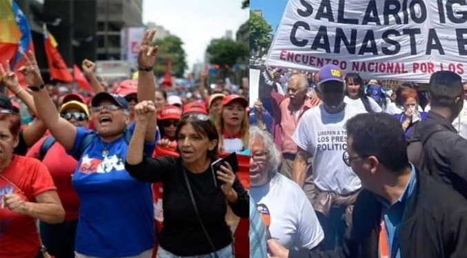 Oficialismo y dirigentes sindicales tendrán movilizaciones este 9-Abr en Caracas