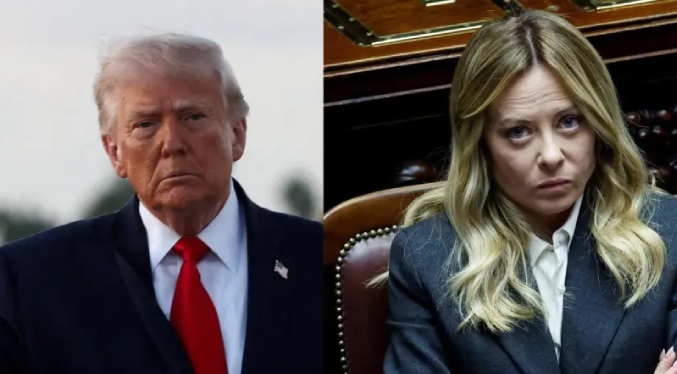 Trump dice estar sorprendido por las críticas de Meloni: «La inaceptable es ella»
