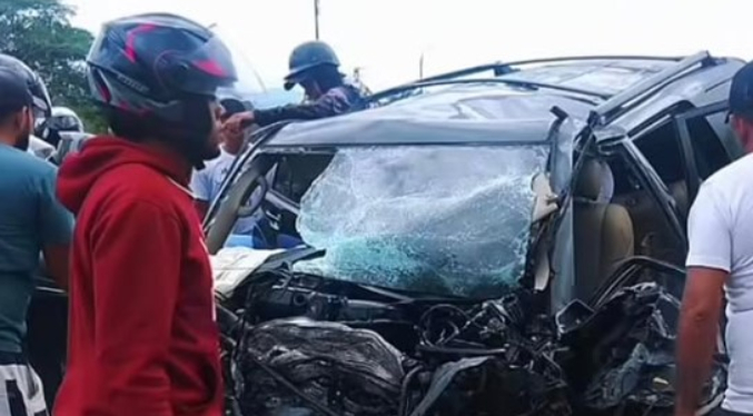 Dos personas mueren y otra queda herida de gravedad tras accidente en Yaracuy