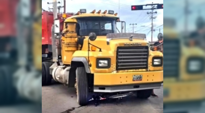 Joven muere arrollada por gandola en Cabimas