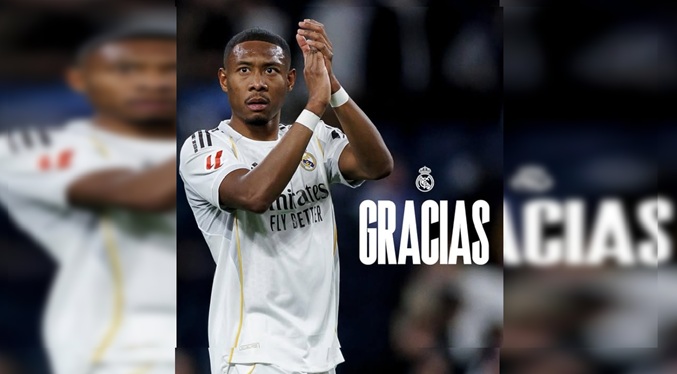 David Alaba abandonará el Real Madrid a final de la presente temporada