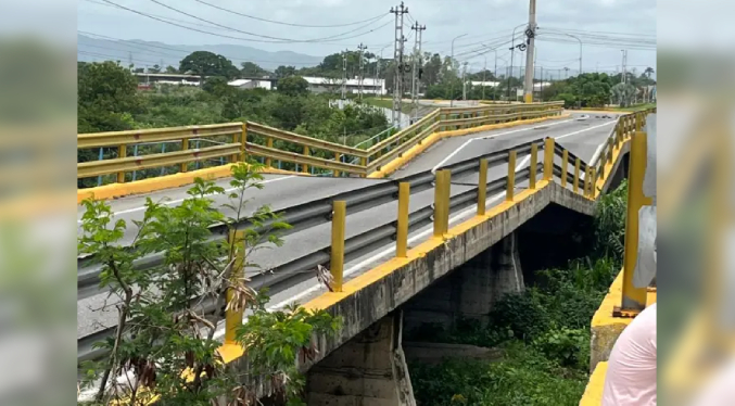 Activan plan de contingencia ante colapso de puente que une Barquisimeto y Cabudare