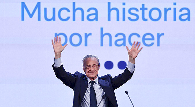 Florentino Pérez seduce al madridismo con el ‘gran club social y el Bernabéu infinito