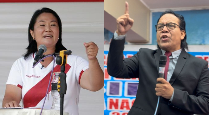 Fujimori aventaja a Sánchez a una semana de balotaje en Perú